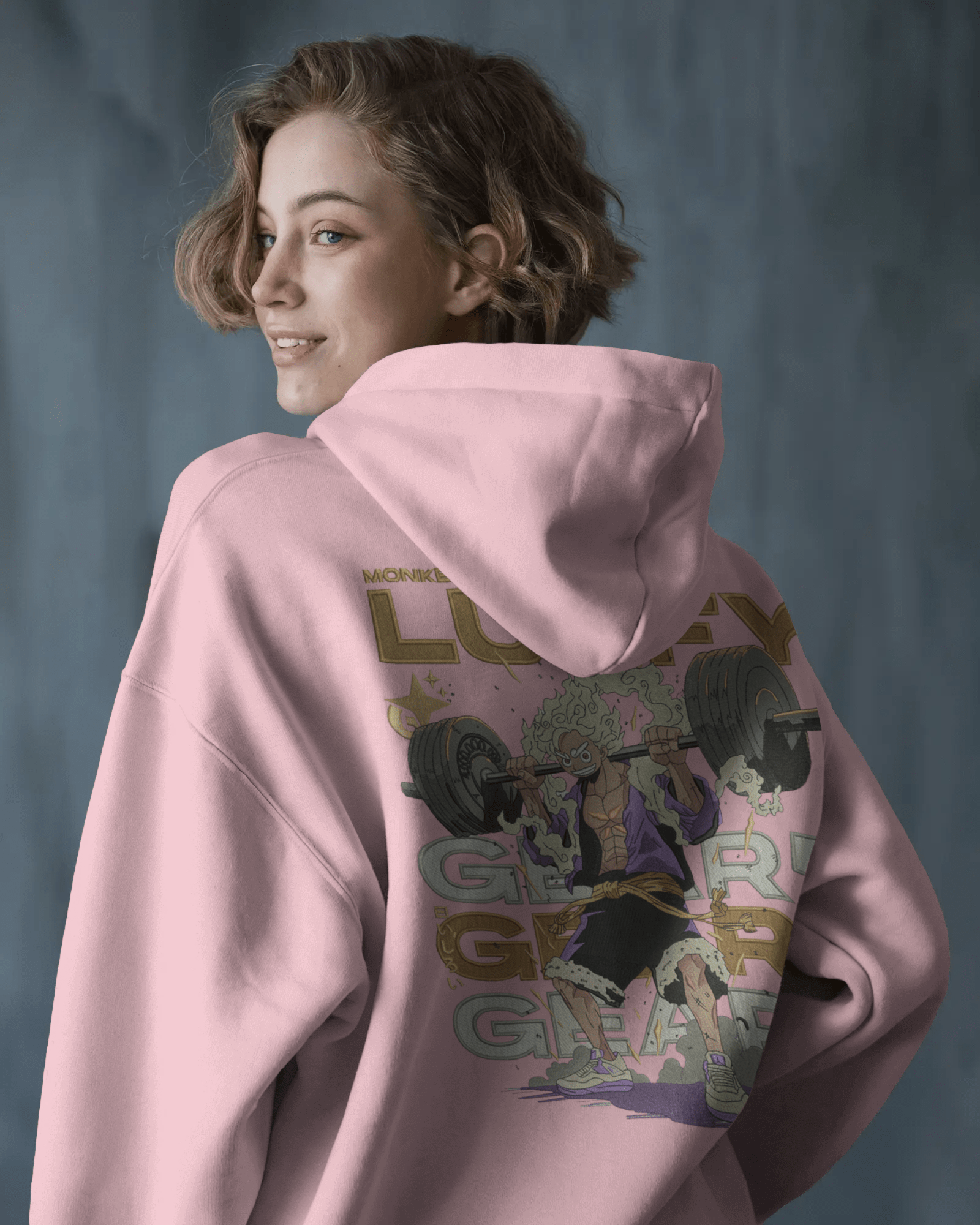 Zip - Up Hoodie Luffy Gym - TM SignatureZip - Up Hoodie Luffy GymZip - Up HoodiesTM SignaturePinkXSCotton