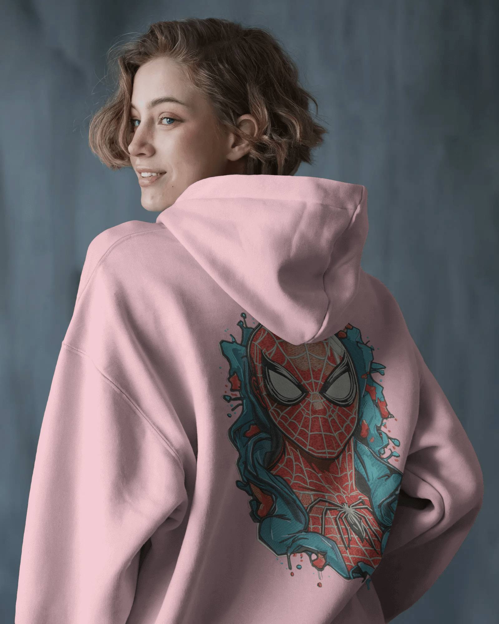 Zip - Up Hoodie Spider - Man (Peter Parker) - TM SignatureZip - Up Hoodie Spider - Man (Peter Parker)Zip - Up HoodiesTM SignaturePinkXSCotton