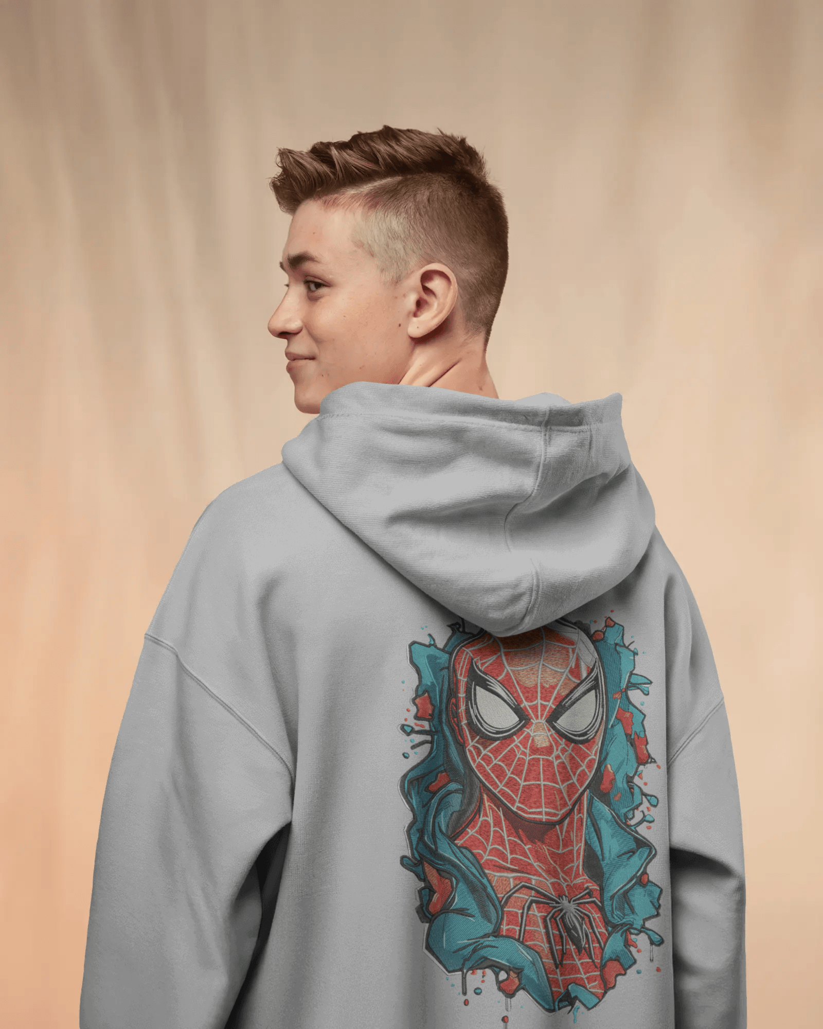 Zip - Up Hoodie Spider - Man (Peter Parker) - TM SignatureZip - Up Hoodie Spider - Man (Peter Parker)Zip - Up HoodiesTM SignatureSilverXSCotton