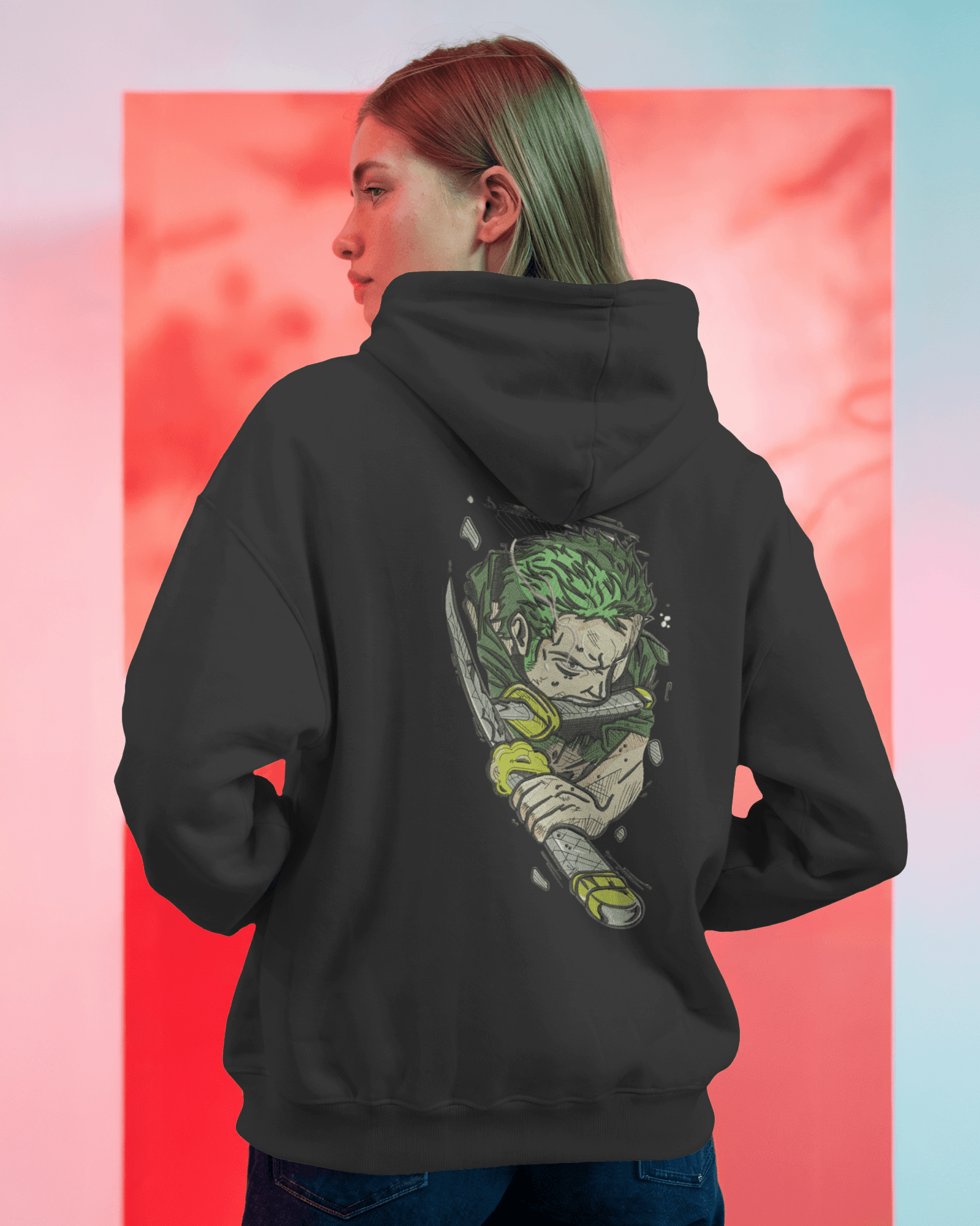Zip - Up Hoodie Zoro One Piece - TM SignatureZip - Up Hoodie Zoro One PieceZip - Up HoodiesTM SignatureBlackXSCotton