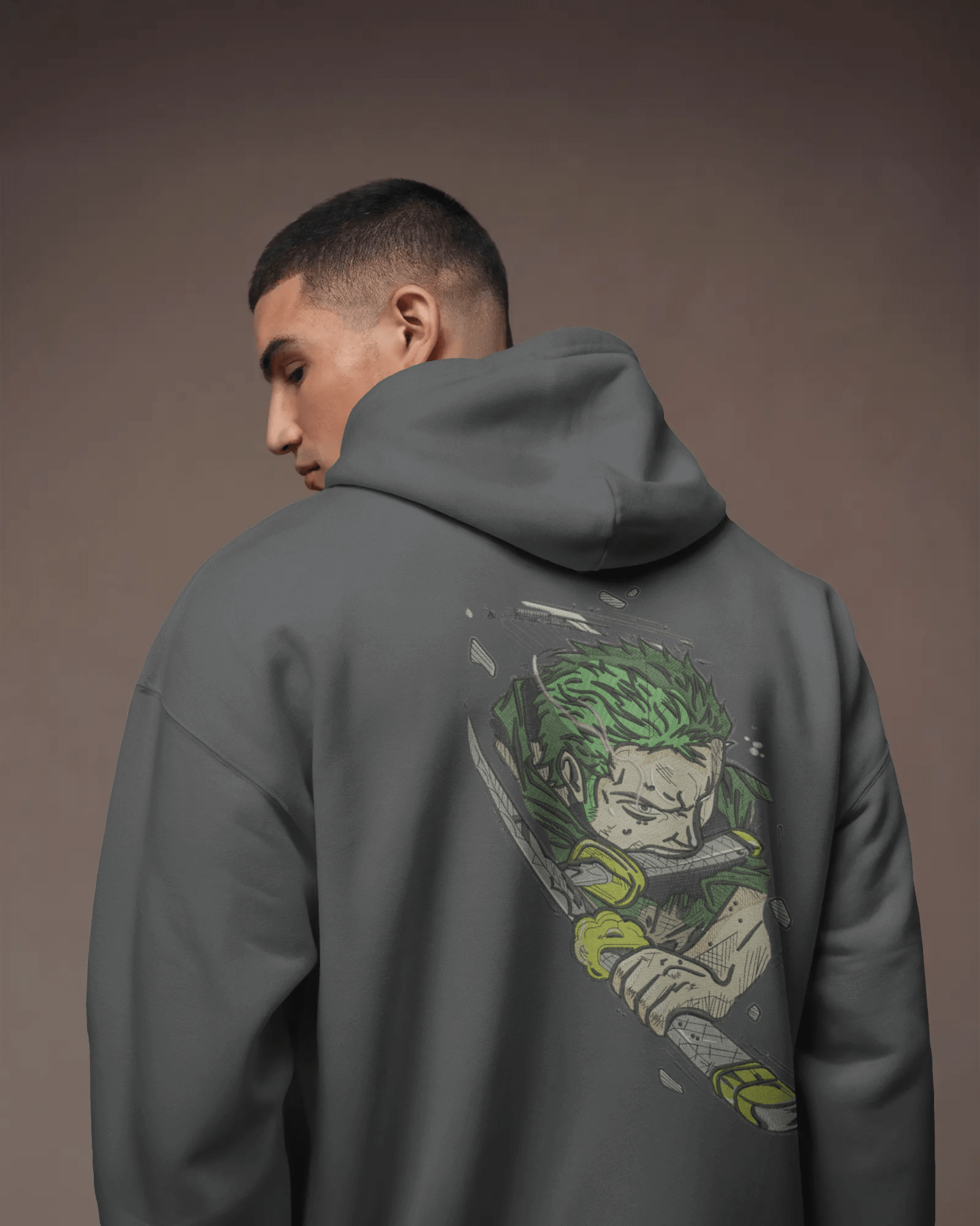 Zip - Up Hoodie Zoro One Piece - TM SignatureZip - Up Hoodie Zoro One PieceZip - Up HoodiesTM SignatureGrayXSCotton