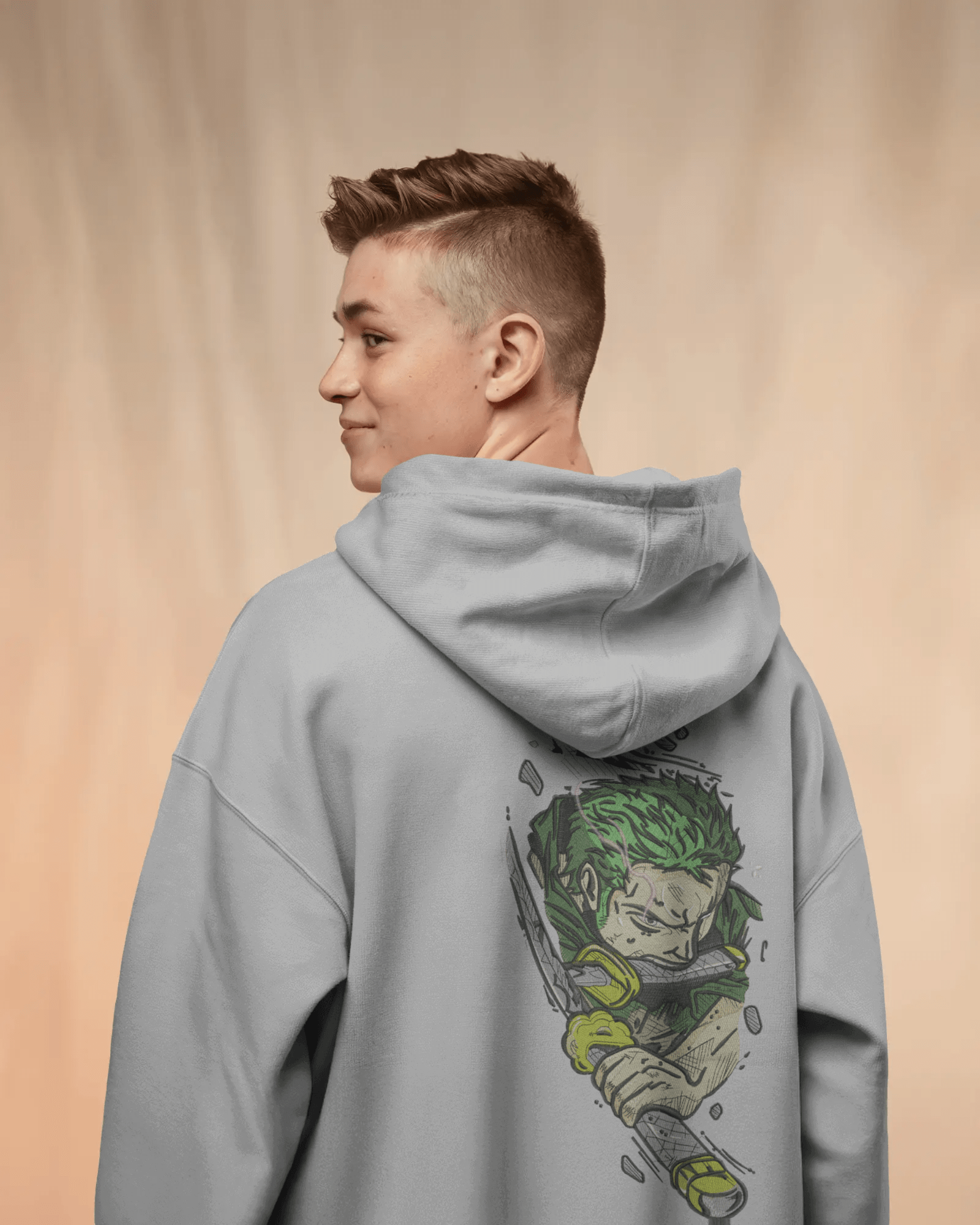 Zip - Up Hoodie Zoro One Piece - TM SignatureZip - Up Hoodie Zoro One PieceZip - Up HoodiesTM SignatureSilverXSCotton