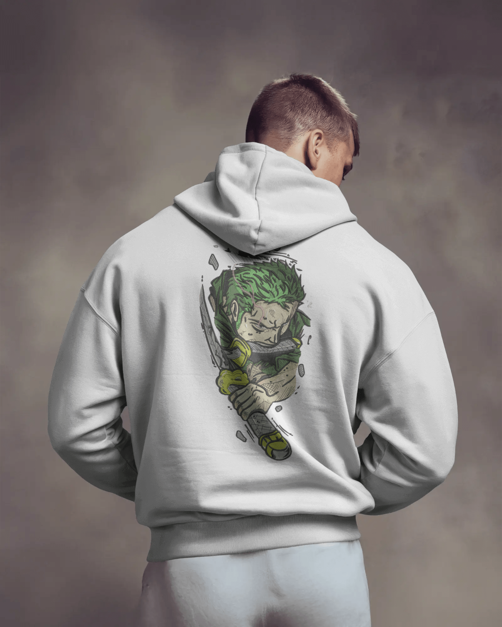 Zip - Up Hoodie Zoro One Piece - TM SignatureZip - Up Hoodie Zoro One PieceZip - Up HoodiesTM SignatureWhiteXSCotton